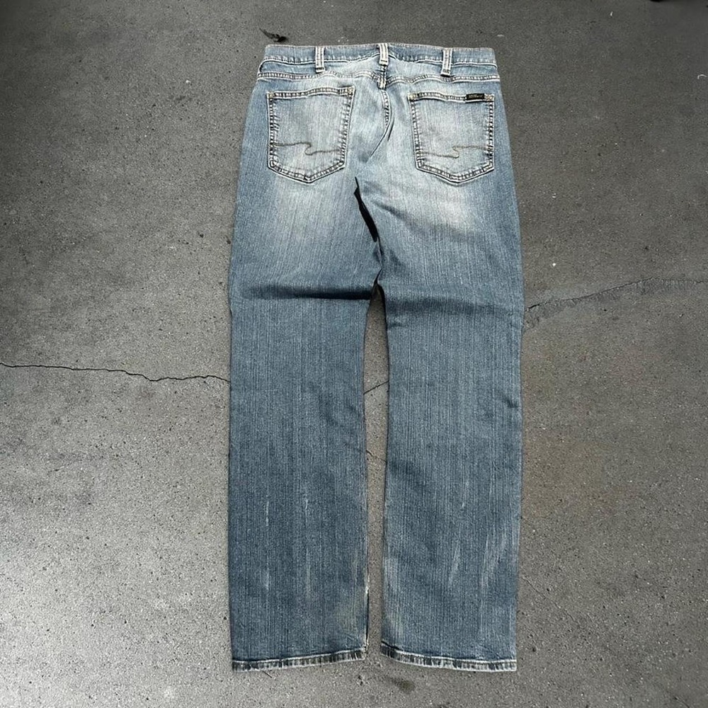 Men's Silver jeans co light wash straight leg denim jeans pants Size 34x34